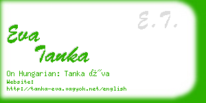 eva tanka business card